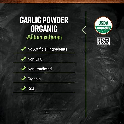 Miniatura 6 de Frontier Co-op Ajo orgánico en polvo, bolsa a granel de 1 libra, ajo en polvo molido natural, certificado sin OMG y Kosher, añade sabor a tus platos