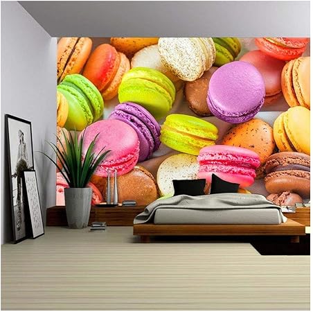 Amazon Com Wall26 傳統法國彩色馬卡龍盒裝 可拆式壁飾 自黏大型壁紙 100 X 145 英吋 家居裝修 Amazon Com Wall26 傳統法國彩色馬卡龍盒裝 可拆式壁飾 自黏大型壁紙 100 X 145 英吋 家居裝修