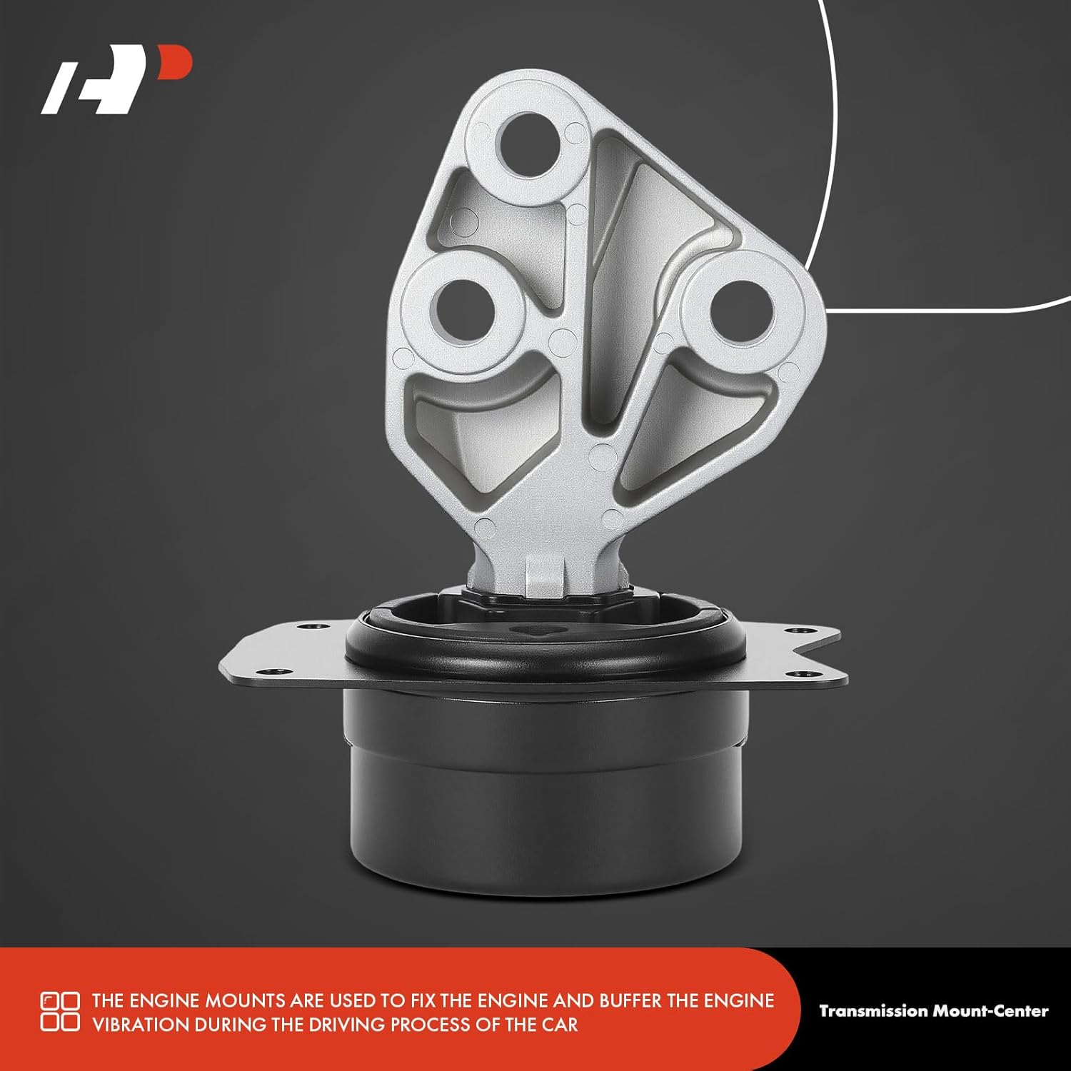 A-Premium Center Transmission Mount Compatible with Chevrolet Malibu 2013 2.5L, Automatic Transmission