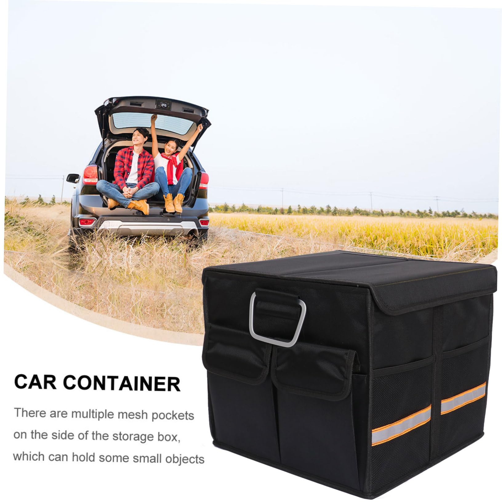 Mikinona Caja Organizadora Para Maletero Oxford Duradero Estuche Para Coche Bolsa Plegable Contenedor De Almacenamiento