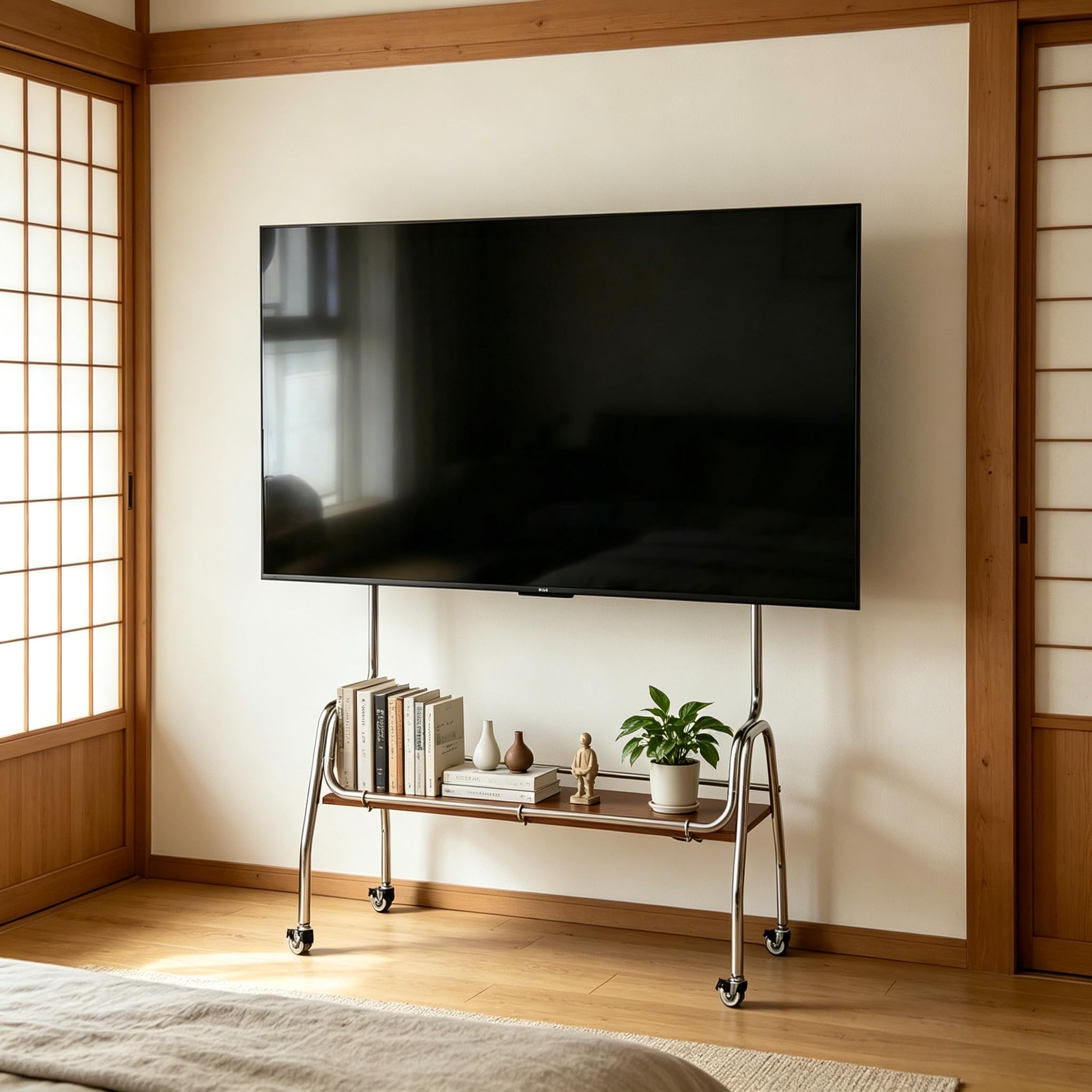Amazon｜Pekaro キャスター付きテレビスタンド 自由に移動可能 32-85