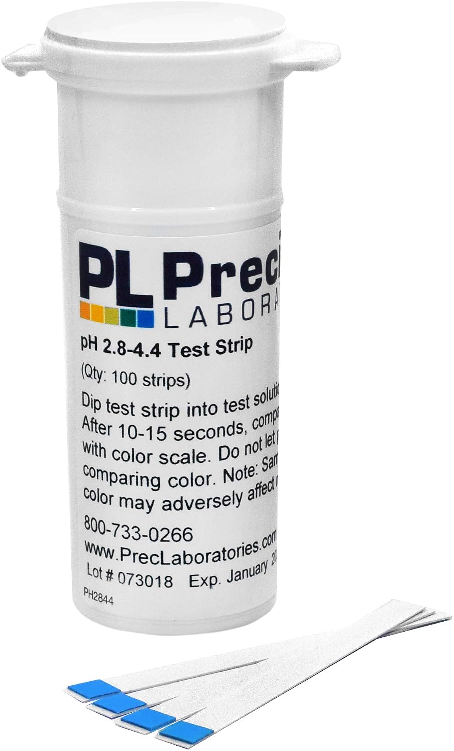 hBARSCI pH Test Strips for Wine Making, 2.8 to 4.4 Range, 100 Strips