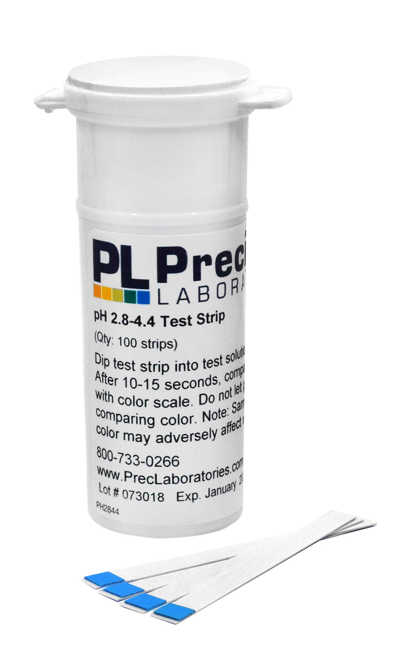 Wine Making pH Test Strips, 2.8-4.4 Range, 100 Strips