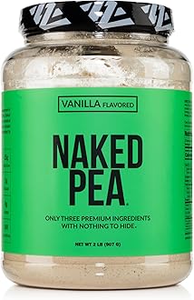 Vanilla Pea Protein Isolate from North American Farms, Only 3 Ingredients, Vanilla Vegan Protein, Gluten-Free, Soy Free, GMO Free - 2LB