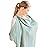 Konssy Muslin Nursing Cover for Baby Breastfeeding, Breathable 100% Cotton Breastfeeding Cover with Rigid Hoop for Mother Nursing Apron, Multi-use Carseat Canopy (Green)