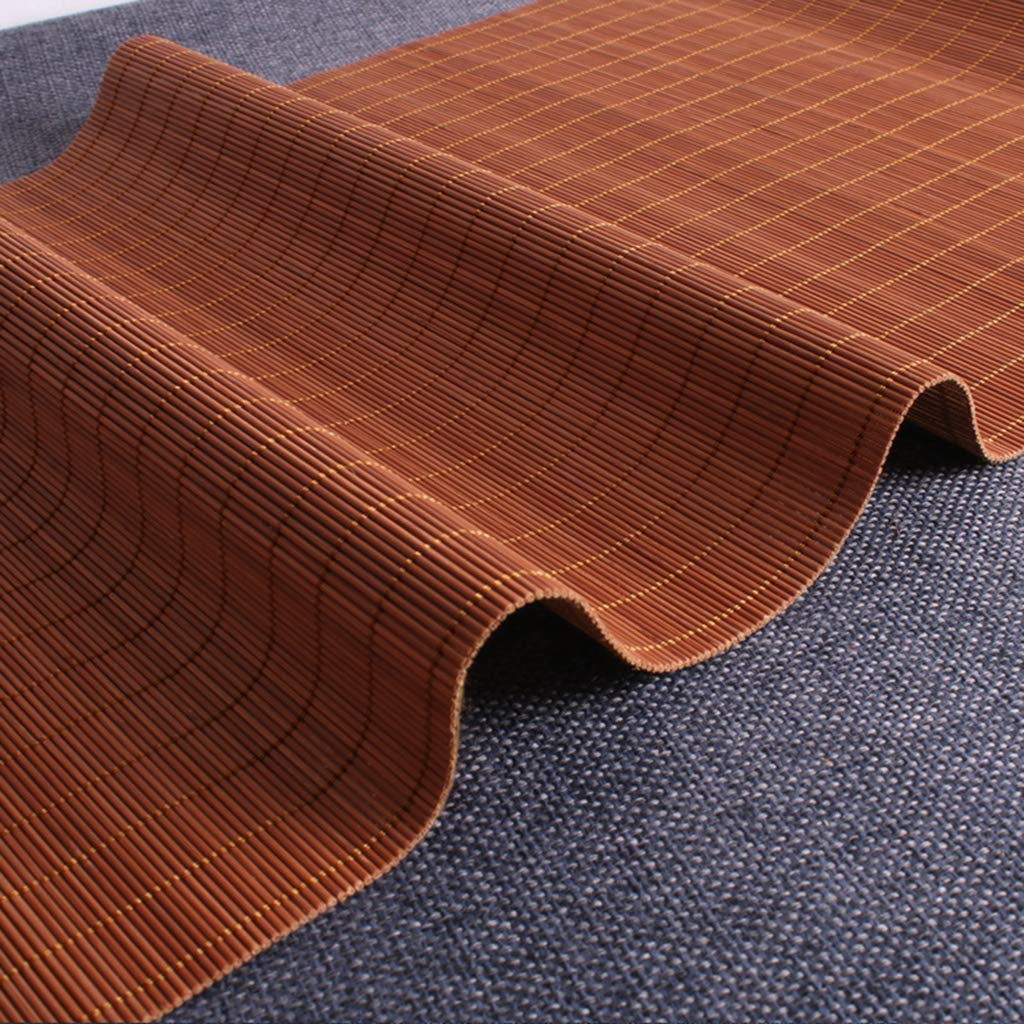 Camino de Mesa de bambú Natural de Estilo japonés, Mantel Antideslizante, manteles Individuales de Cocina para el hogar, Color té (tamaño: 50 y Veces; 240 cm)