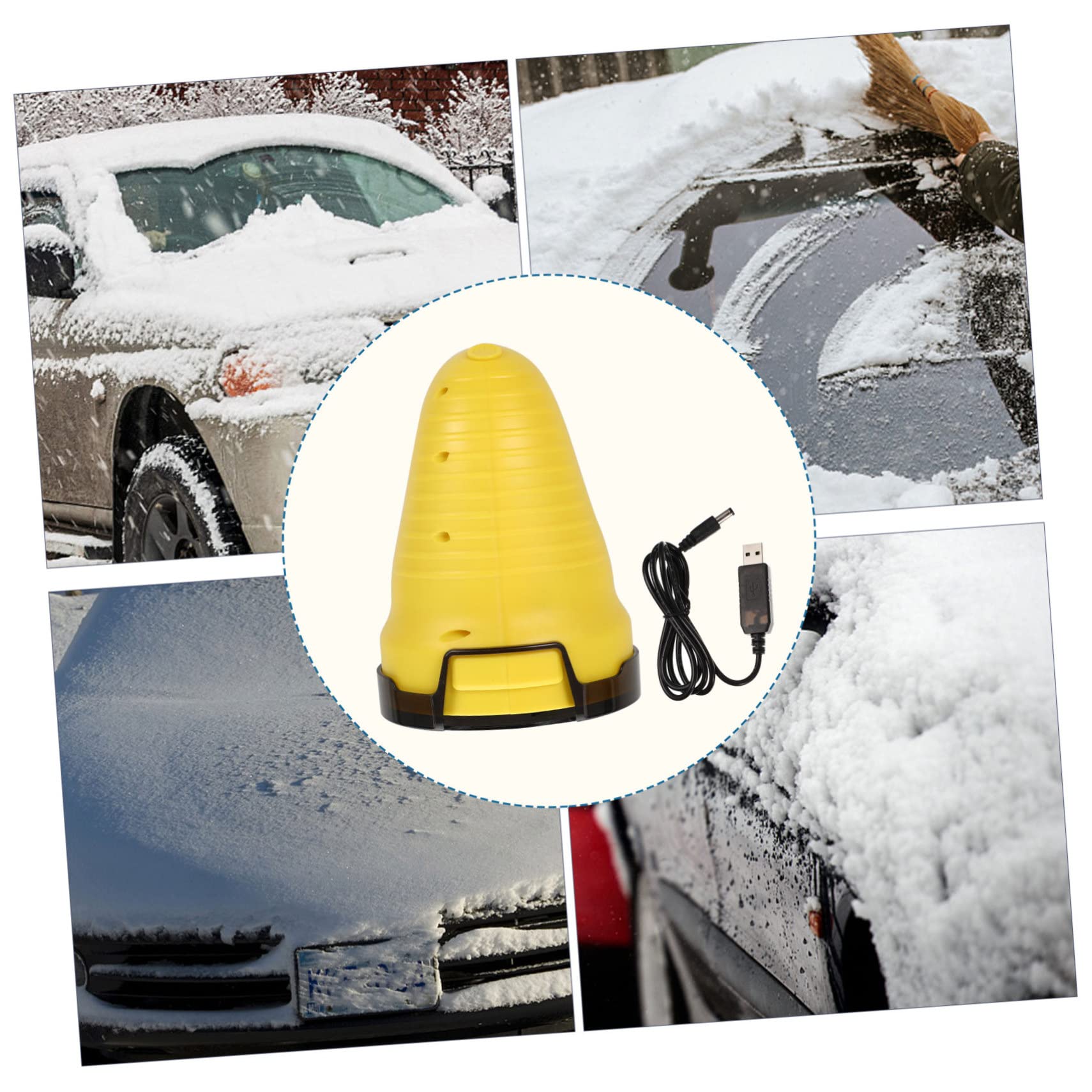 Alipis Strumento Neve e Rimozione Ghiaccio Multifunzione dal Parabrezza per Raschietto in ABS Portatile Efficiente Invernale Auto per Uso
