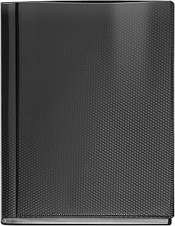 VELOFLEX 4424480 - Sichtbuch Diamond DIN A4, mit 24 Klarsichthüllen, schwarz, Präsentationsmappe, Dokumentenmappe, Portfolio Ordner, 1 Stück