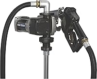 Vista 1 de Roughneck Bomba de transferencia de combustible de alta resistencia, 15 GPM, 120 voltios de CA, boquilla automática, compatible con gasolina