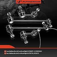 Vista 3 de A-Premium Kit de 4 eslabones de barra estabilizadora delantera y trasera, compatible con Honda CR-V CRV 2007-2016