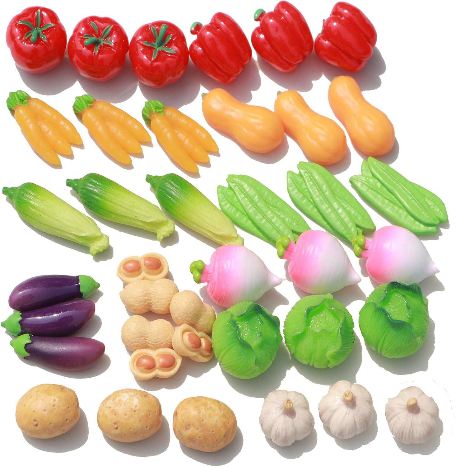 Artificial Vegetables Miniatur Garden Figurines Decor Room Ornament for DIY Craft Table Accessories Corn Tomatoes Potatoes Pumpkins