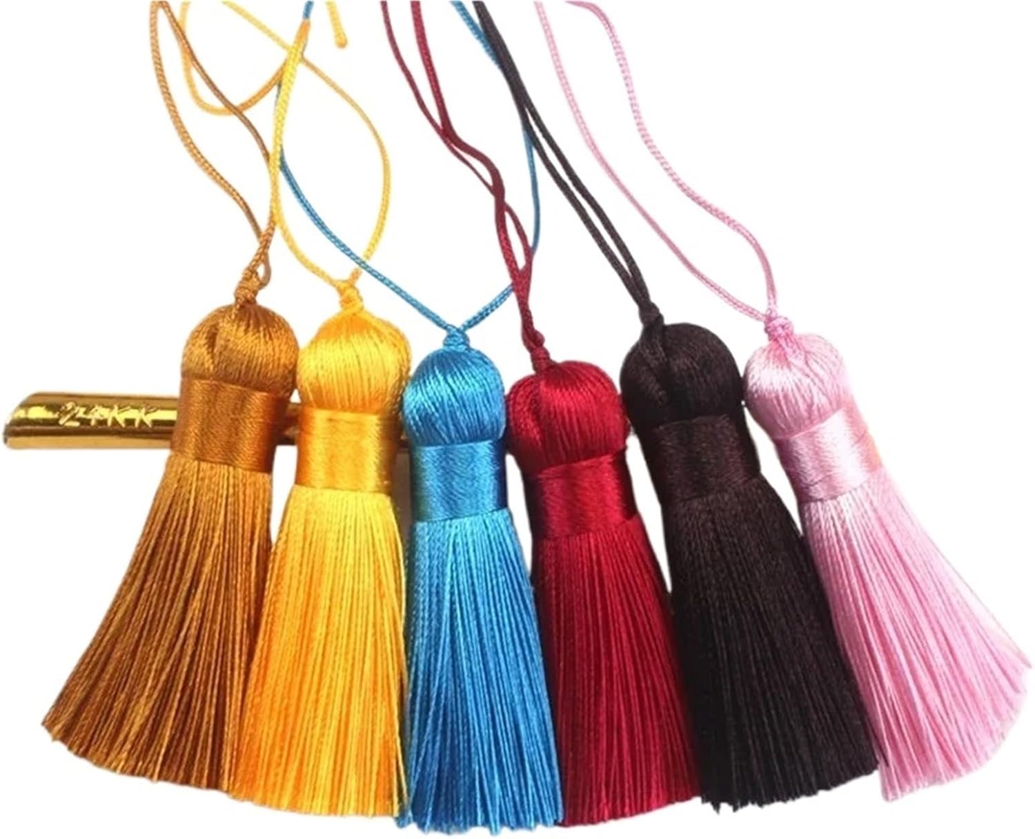 Tassel Trim Polyester Silk Tassel DIY Jewelry Home Decor Sewing Curtains Accessories(Color 19)