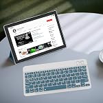 Android 14 Comprimé, 10 1 cm 8GB RAM+64GB ROM+1TB Expand, Processeur Quad-core 1.8Ghz, 2 en 1 Comprimés avec étui à souris à clavier Stylus 8MP Caméra, 6000mAh Batterie, 1280*800 HD Écran, 5G WiFi 6 tablette PC