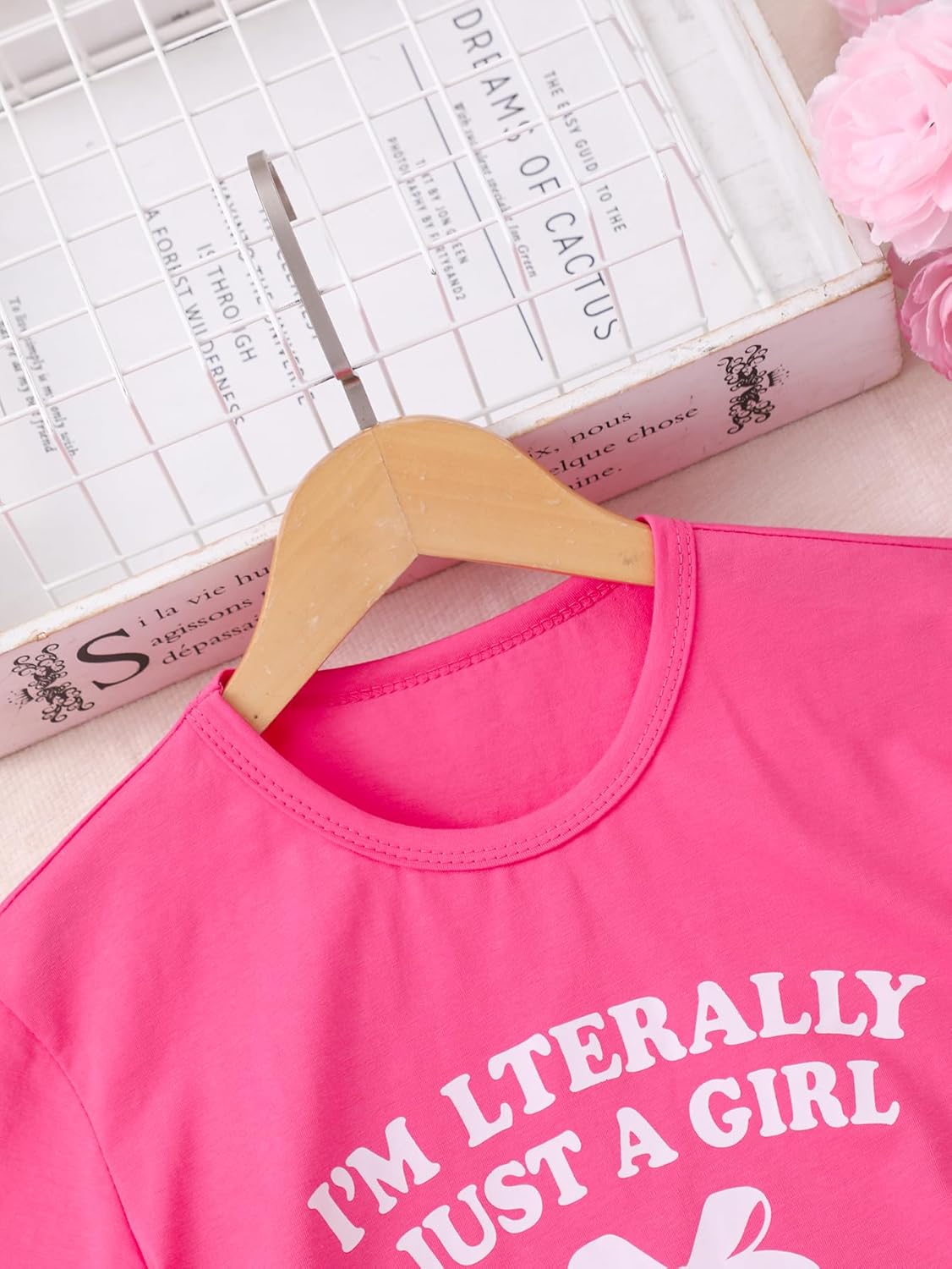 NEW 6-14 Years Girls 2 Piece Outfits Cotton T-Shirt and Shorts Set with Pockets Casual Wear - Image 5