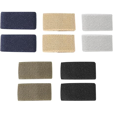 10Pack Elastic Belt Keepers Strap Organizer for 1.5" Belt, Backpack, Tankard Holder