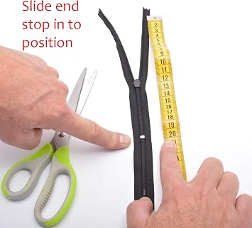 Trimz Adjustable Invisible Zip, Grey, 60cm