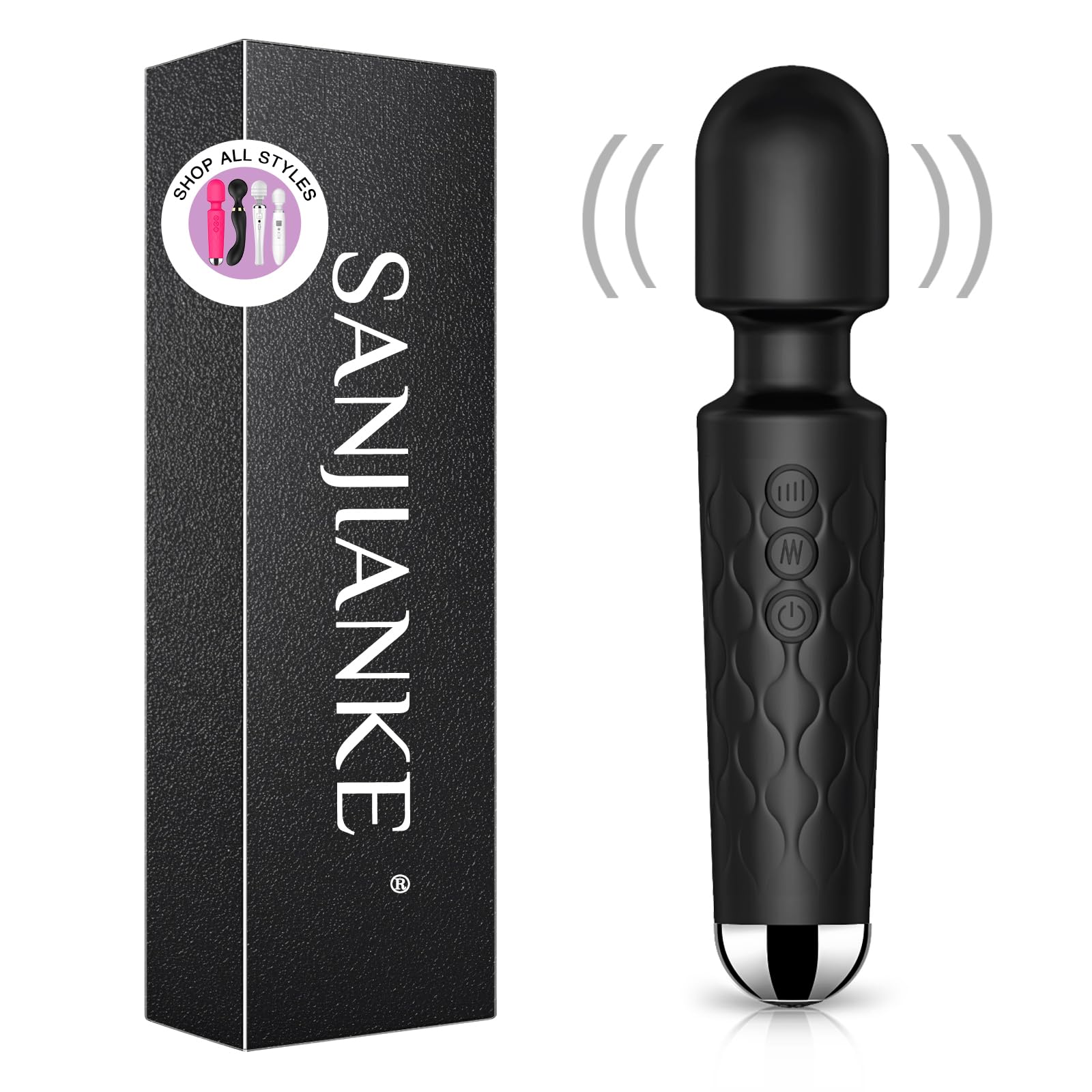 Vibration für Frauen,Sex spielzeug für die frau G Punkt Vibration für Frauen mit 8 * 20Modus Vibrator Klitoris Stimulator für sie Sex Spielzeug für sexspielzeug für frauen solo (Schwarz)