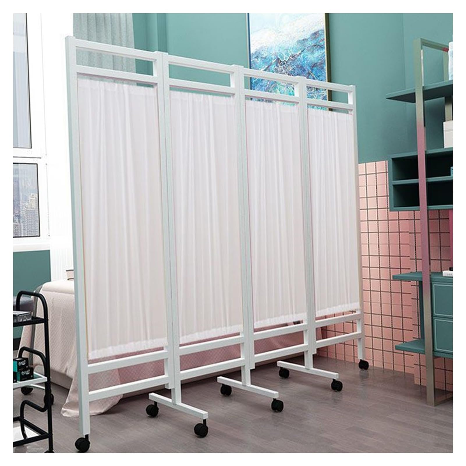 Paravent pliable de 1,8 m de haut idéal pour salon de beauté et bureau