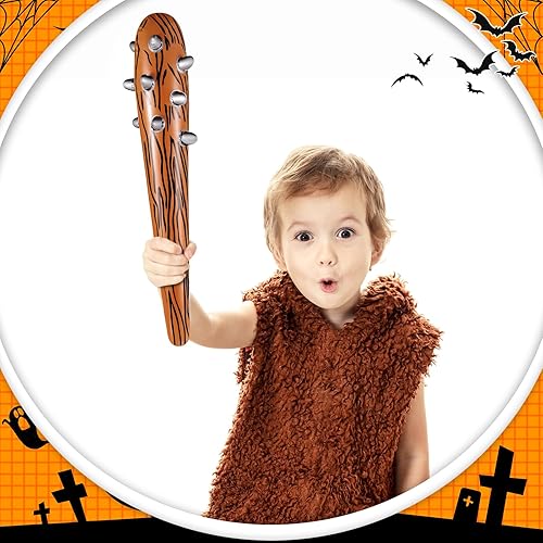 Miniatura 4 de Aoriher Accesorios inflables de disfraces de Halloween para club de cavernícolas, murciélagos y cavernícolas inflables para niños, disfraz elegante,
