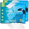Laundry Detergent Sheets - Eco-Friendly, 60 Sheets, Up to 120 Machine or Hand Washes, Tearable for Precision Loads, Biodegradable, Compact, Hypoallergenic, Perfect for Travel, Camping, and Home Use