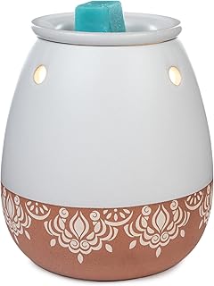 Scentsationals Wax Warmer Bohemian Collection, Scented Wax Cube Melter, Electric Fragrance and Oil Burner, Wickless Candle Air Freshener, Indoor Home Decor, House Decoration Year Round Pressed Boho