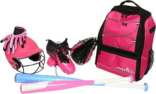 Miniatura 2 de Athletico - Mochila de béisbol para jóvenes para béisbol baloncesto y equipo de béisbol y equipo de béisbol Negro, Azul, Rosado, Rojo