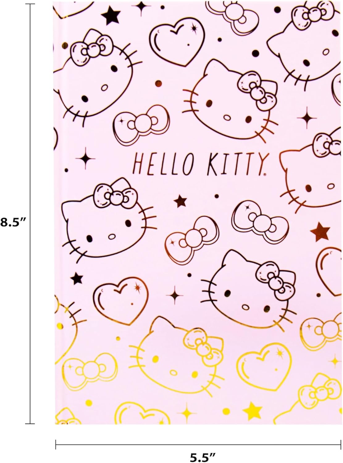 Hello Kitty Pink Gold Foil Journal