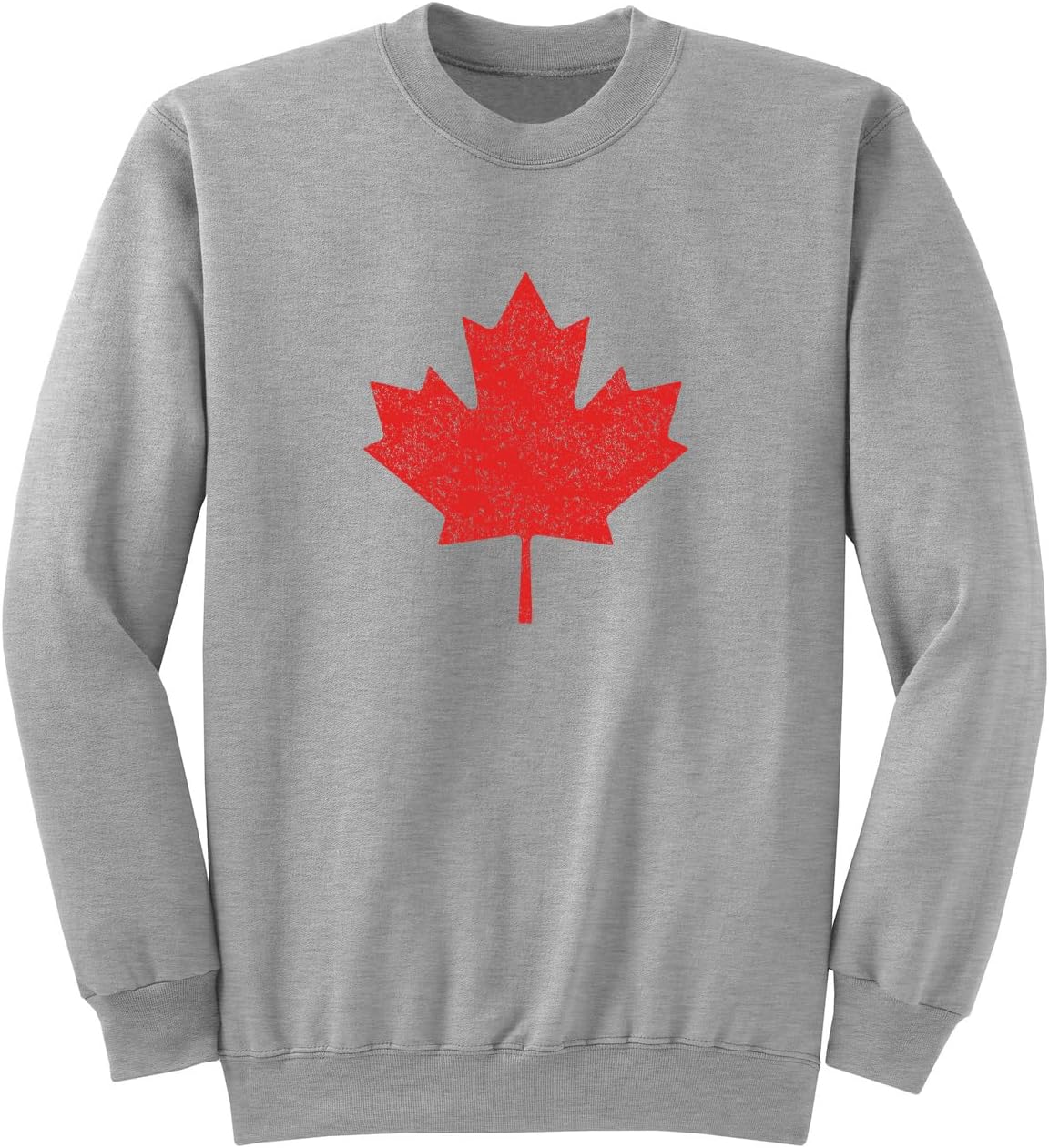 Canada Pride Canadian Flag Maple Leaf Adult Sweatshirt Distressed