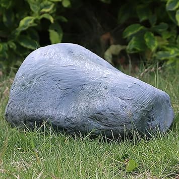 Faux Rock Cover, Faux Rocks for Landscaping, Outdoor Fake Rock Cover, Natural Look for Concealing Cables and Equipment, Lightweight Decorative Landscape Cover13x8.6x7.4in/33x22x19cm