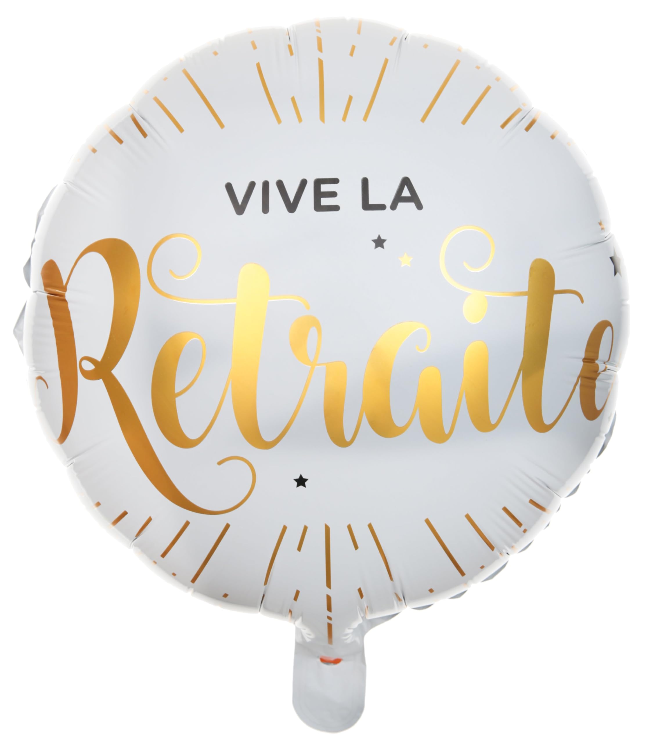SANTEX 6239-1, Sachet de 1 Ballon Alu 35 cm Vive la Retraite