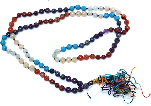 Jet International Crystal Jet Chakra Japa Mala Folleto de Terapia Gratis