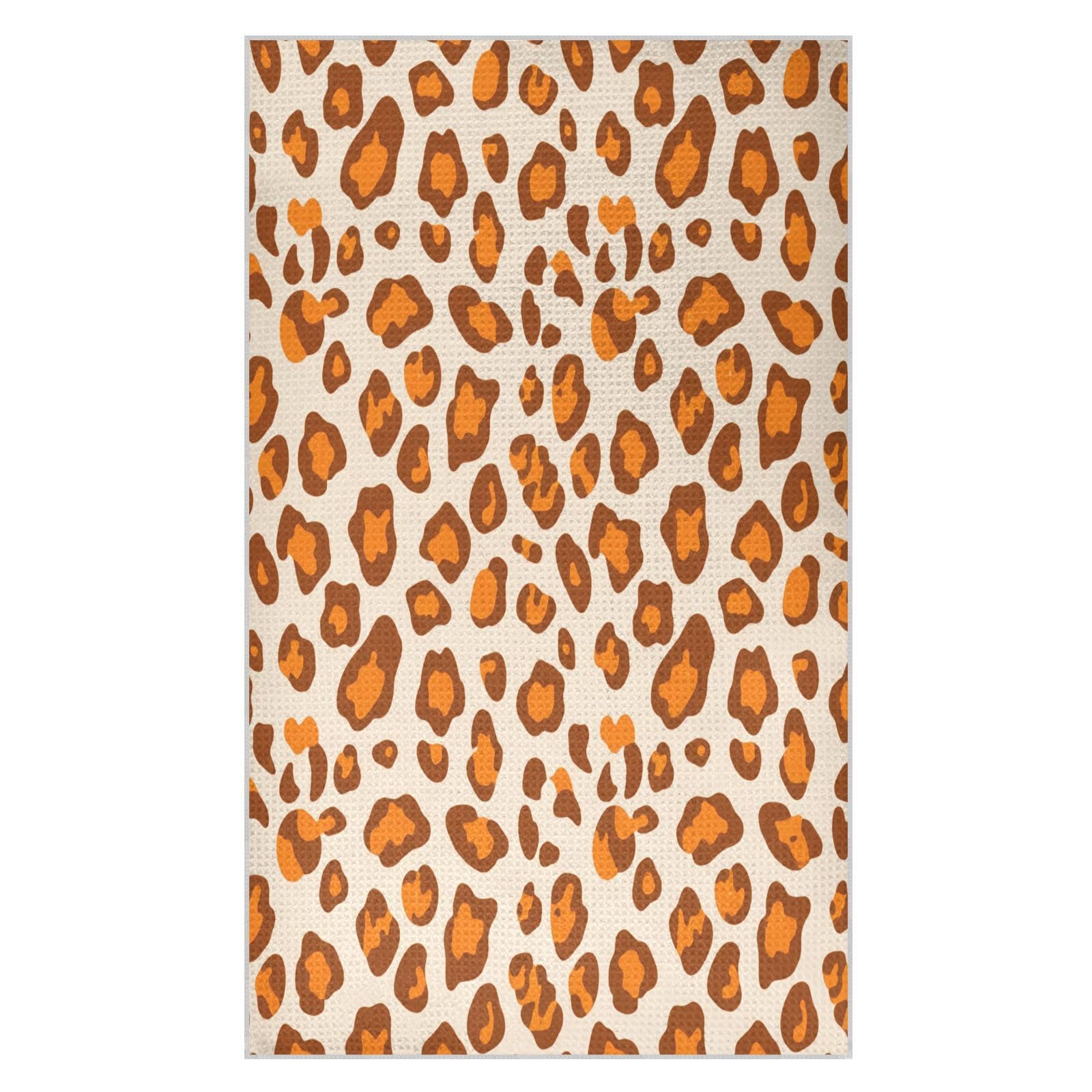 BURSTDDY Leopard Print Kitchen Towels,Absorbent Dish Towels 2 Pack