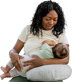 Anywhere Travel Nursing Pillow, Compact Breastfeeding Support Pillow | Travel-Ready, Compact Ergonomic Bottle & Breastfeeding Pillow, Snap & Loop Hanging Closure and Firm Hypoallergenic Fill