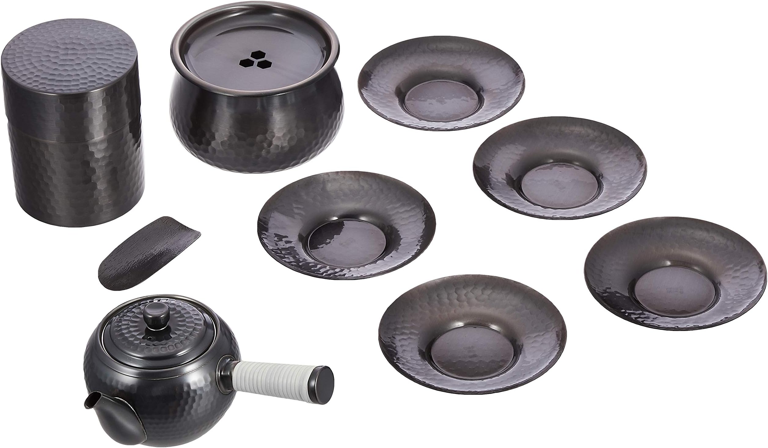 CB525 dream teapot, tea caddy, Jianshui, saucers set 6295z (japan import)