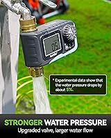 Vista 5 de RAINPOINT Sprinkler Timer, 100% Metal Pipe Water Timer for Garden Hose, Programmable Hose Controller for Watering, Sprinkler Controller with Manual