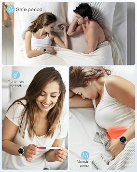 Smart Watches for Women(Answer/Make Call), 1.19 AMOED Smartwatch for Android iPhone,Fitness Tracker with 120+ Sport Modes, IP68 Waterproof, Heart Rate/Sleep/Spo2 Monitor, Activity Tracker Silver