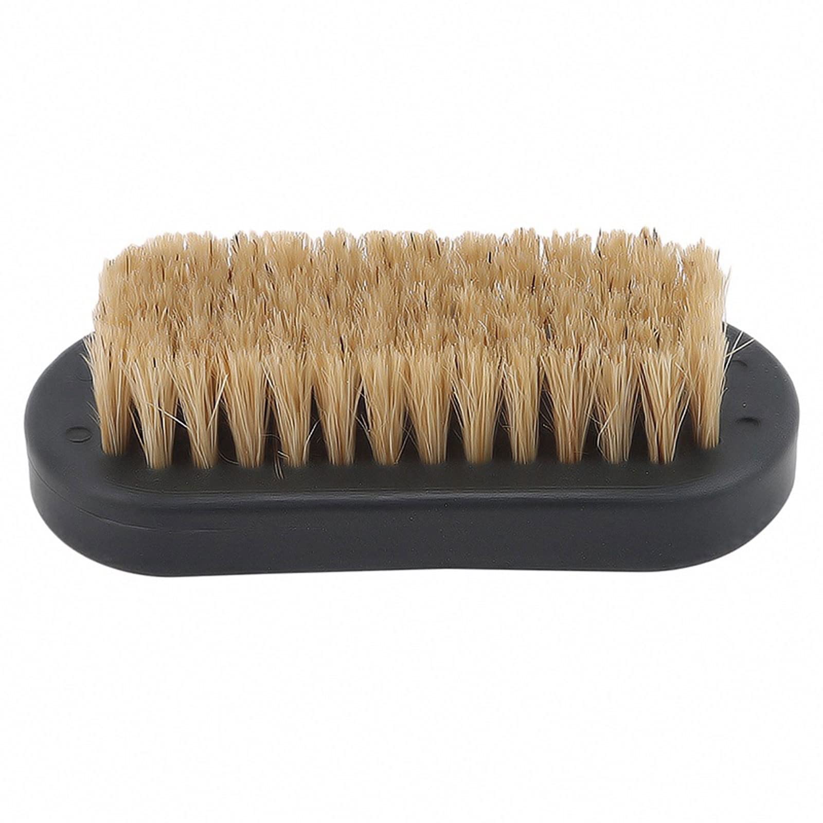 QUNINE Cepillo de cerdas duras y Suaves para Limpiar Zapatos y Botas con Mango de Madera, Cepillo de Limpieza portátil para el hogar, Dispositivo de Limpieza