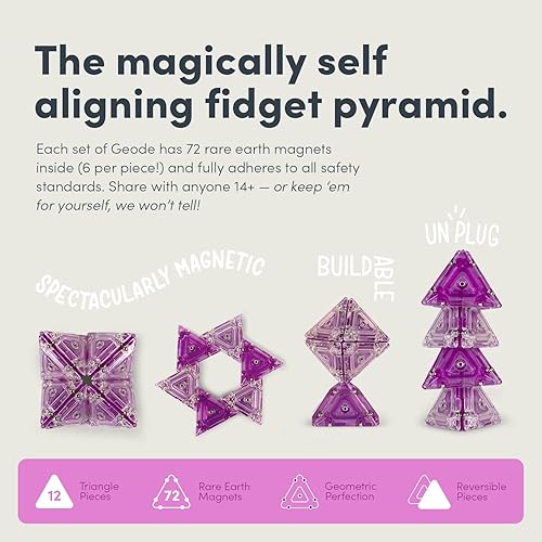 Miniatura 3 de Speks Geode - Juguete magnético para ansiedad Juguete sensorial de escritorio para adultos y adolescentes mayores de 14 años Regalo para aliviar