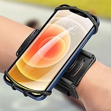 Silicone Phone Armband for Running Gym Adjustable Sports Armband with Secure Smartphone Holder