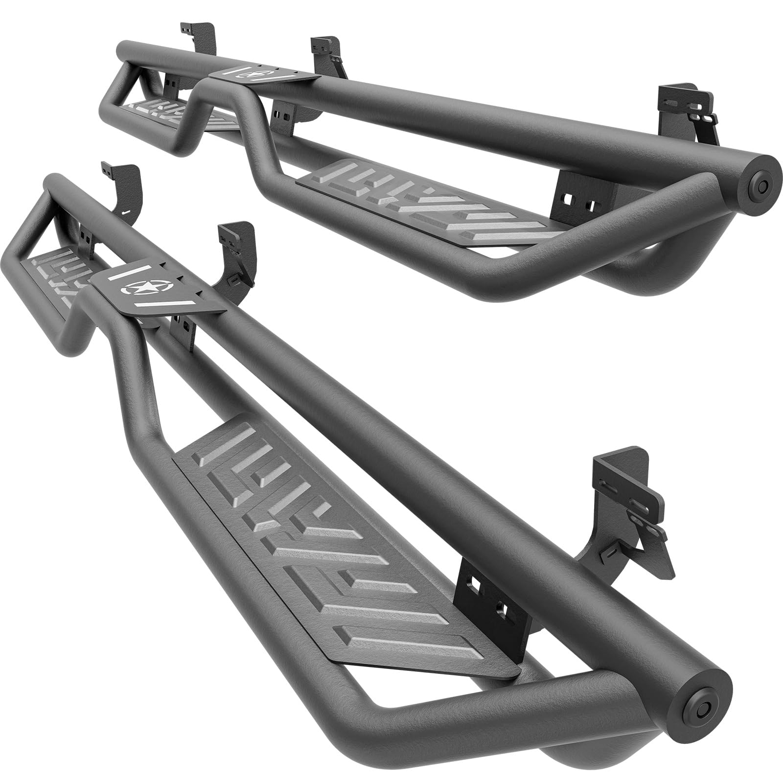 OBNAUX Quad Cab Running Boards Compatible for 2009-2018 Dodge Ram 1500 (Included 2019-2024 1500 Classic), 2010-2024 Ram 2500 3500 Double/Extended Cab