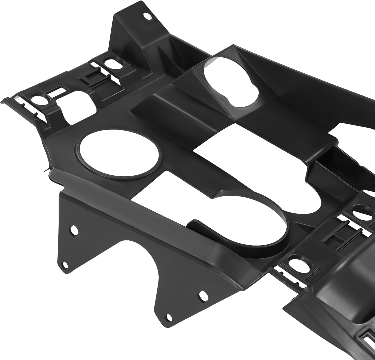 ECOTRIC Front Header Panel Headlight Compatible with 2002-2009 Chevy Chevrolet Trailblazer EXT Replacement for GM1221125, 15831182 Headlight Grille Mounting