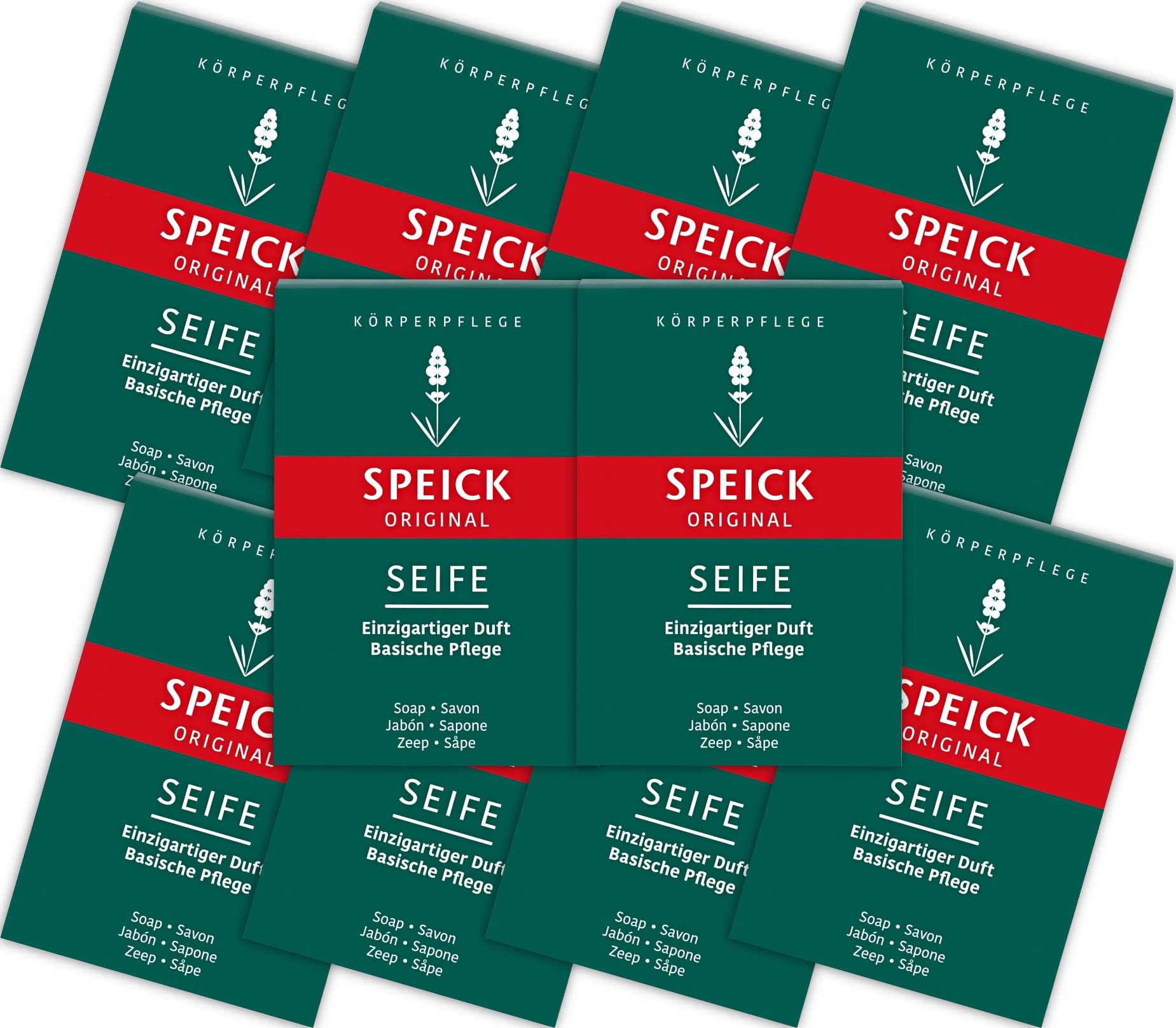 Speick10x100g original Soap - Enriched with Lavender oil and a Wax Cream with Honey, Beeswax and Moisturizing Glycerin/Germany