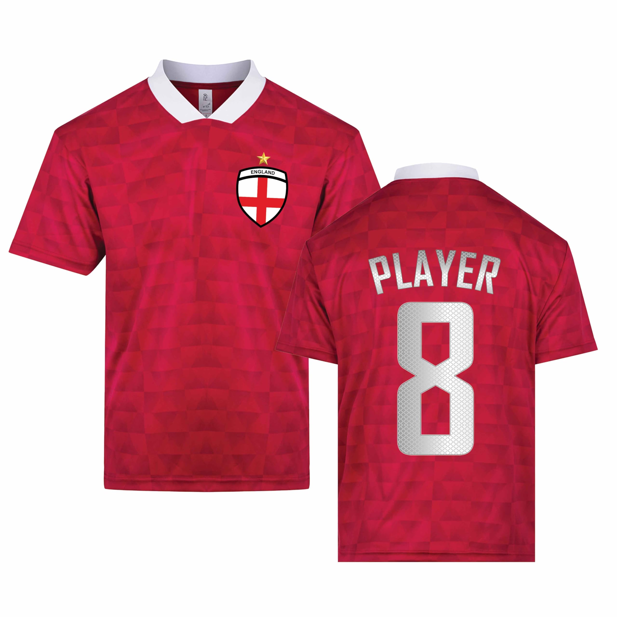 Personalised England Football Shirt Custom Name Number Adults 4