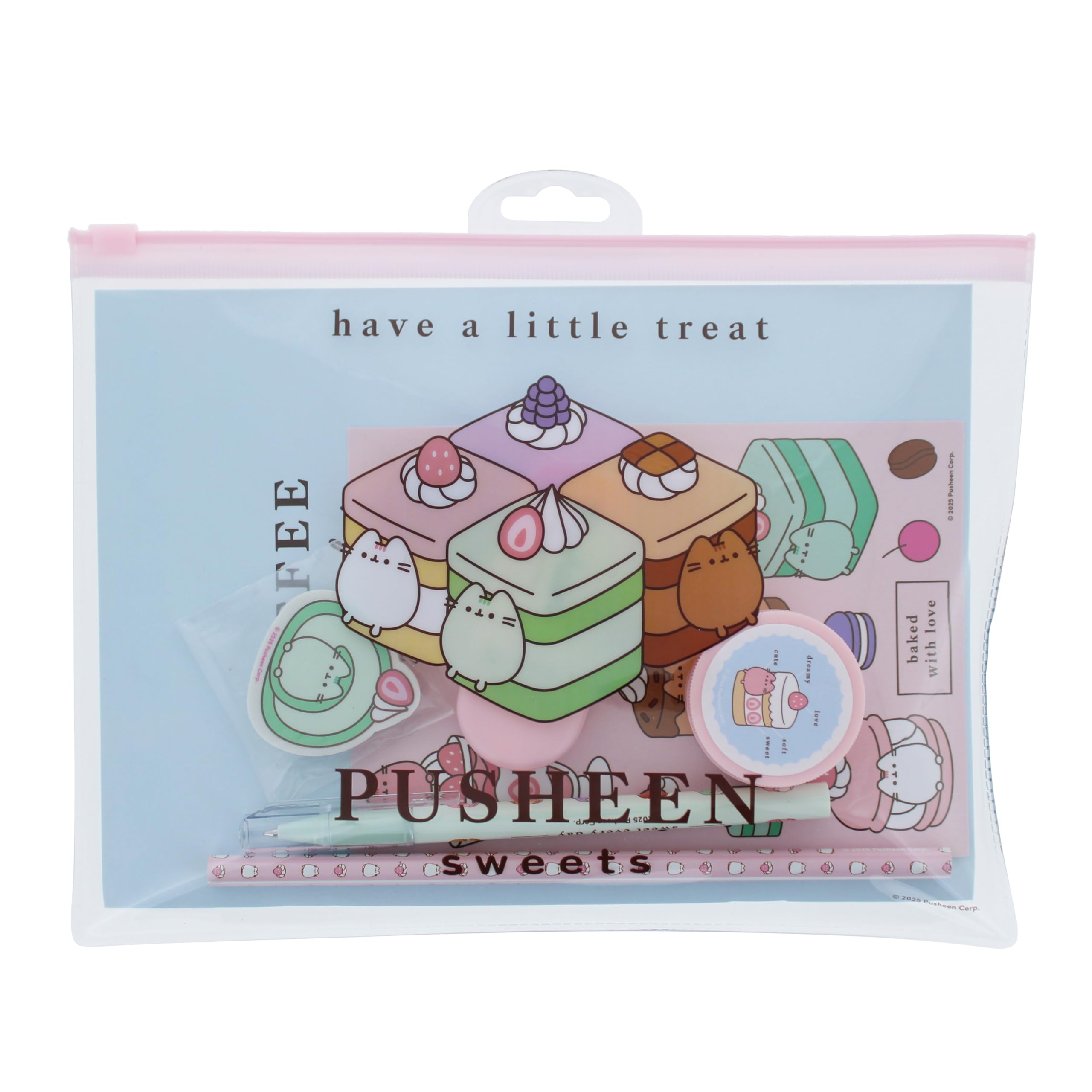 Blueprint Collections Pusheen Super Stationery Set | Cute Kawaii Back to School Supplies for Girls | Pusheen Stationery & Gift Set