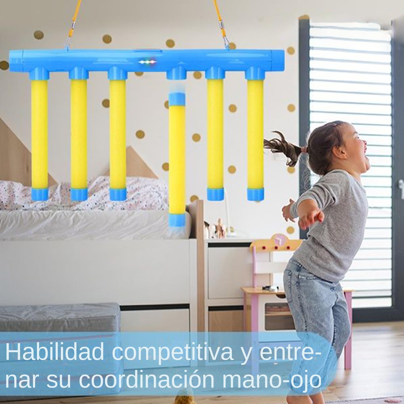 Juego de Reflejos con Palos Que Caen | Entrenador de Tiempo de Reacción con Mando a Distancia Portátil y - Palos Que Caen para Coordinación -Mano - para Preescolares Y Niños De Jardín De Inf