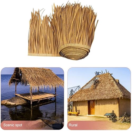 Miniatura 6 de VOSAREA Techo de paja artificial Simulación de paja techo de paja techo de paja de jardín techos de paja falsa Tiki bar ing paja mexicana techo de