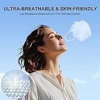 Vista 6 de KN95 - Cubrebocas desechables para adultos, paquete de 100 unidades, 5 capas de protección, ajustable, KN95, transpirable, cómodo, respirador