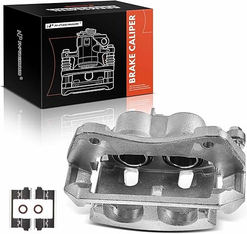 A-Premium Conjunto de pinza de freno de disco con soporte compatible con modelos seleccionados de Honda - Pilot 2009-2015, V6 3.5L - Lado delantero