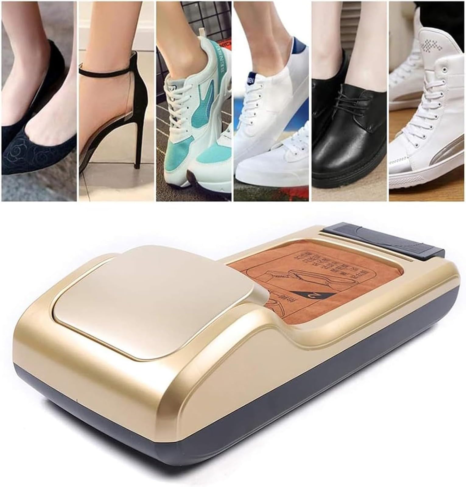 MáQuina Dispensadora AutomáTica de Cubrezapatos con Recambio de 3 Rollos de PelíCula Desechable para Calzado