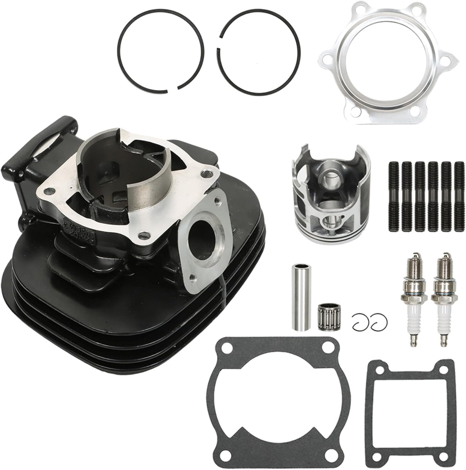 WFLNHB Cylinder Piston Gasket Top End Kit Replacement for Yamaha Blaster 200 YFS200 1988-2006 Replacement for 2XJ-11311-02-00 2XJ-11631-01-97 3JM-11601-00-0